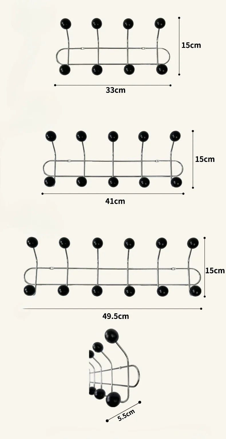Entrance Hall Wall Coat Racks Portable Backpack Cap Scarf Clothes Organizer Hangers Bedroom Clothing Storage Hanger Rack Hooks