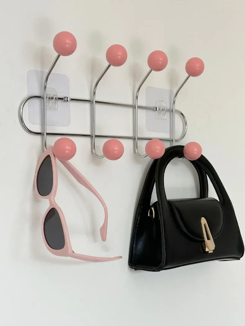 Entrance Hall Wall Coat Racks Portable Backpack Cap Scarf Clothes Organizer Hangers Bedroom Clothing Storage Hanger Rack Hooks
