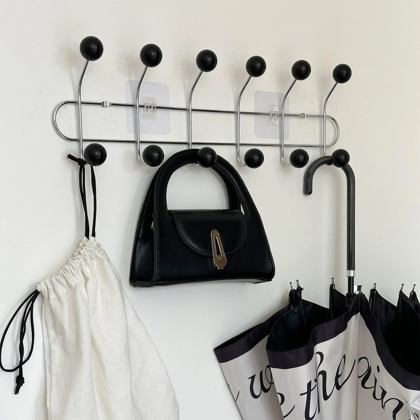 Entrance Hall Wall Coat Racks Portable Backpack Cap Scarf Clothes Organizer Hangers Bedroom Clothing Storage Hanger Rack Hooks