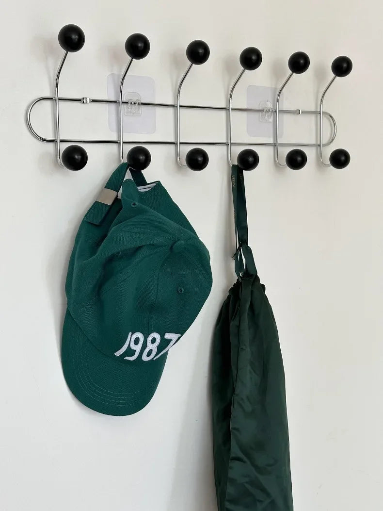 Entrance Hall Wall Coat Racks Portable Backpack Cap Scarf Clothes Organizer Hangers Bedroom Clothing Storage Hanger Rack Hooks