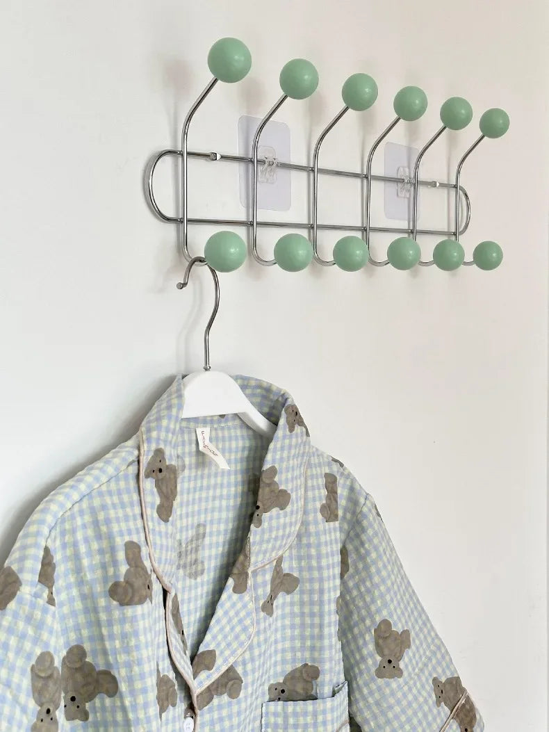 Entrance Hall Wall Coat Racks Portable Backpack Cap Scarf Clothes Organizer Hangers Bedroom Clothing Storage Hanger Rack Hooks