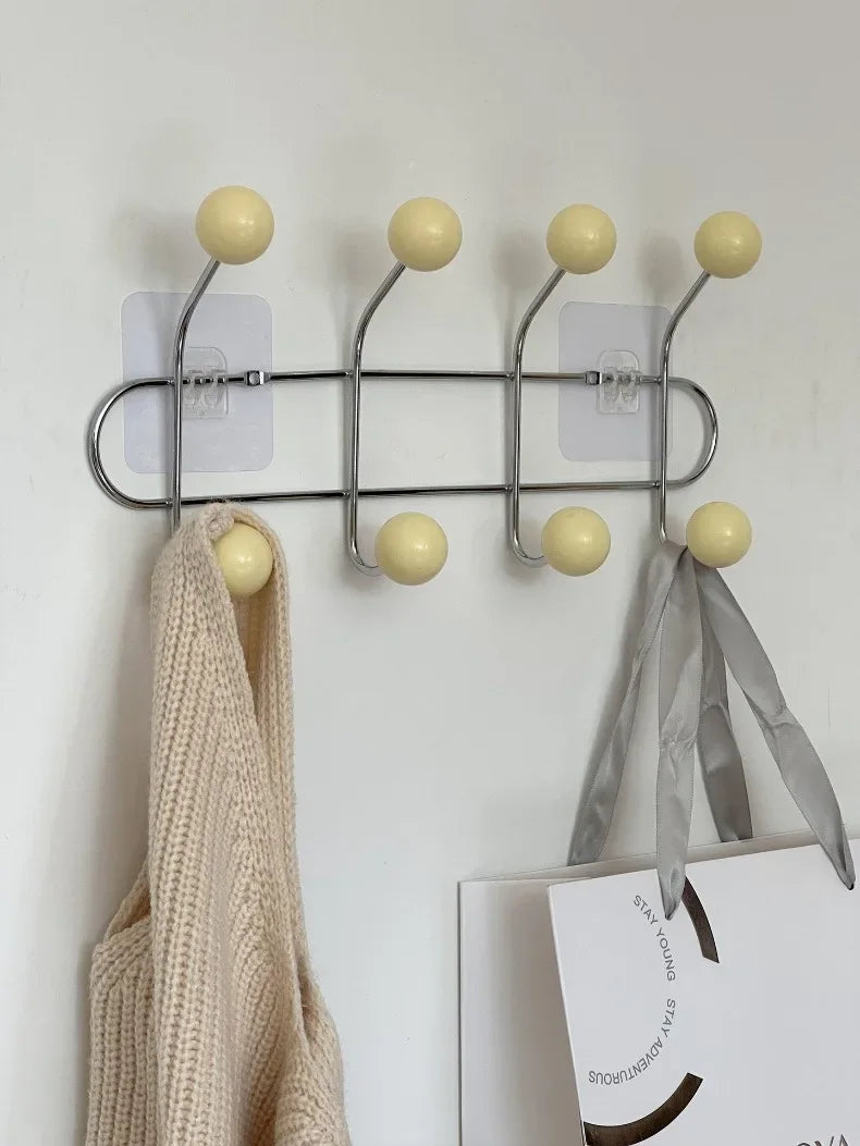 Entrance Hall Wall Coat Racks Portable Backpack Cap Scarf Clothes Organizer Hangers Bedroom Clothing Storage Hanger Rack Hooks