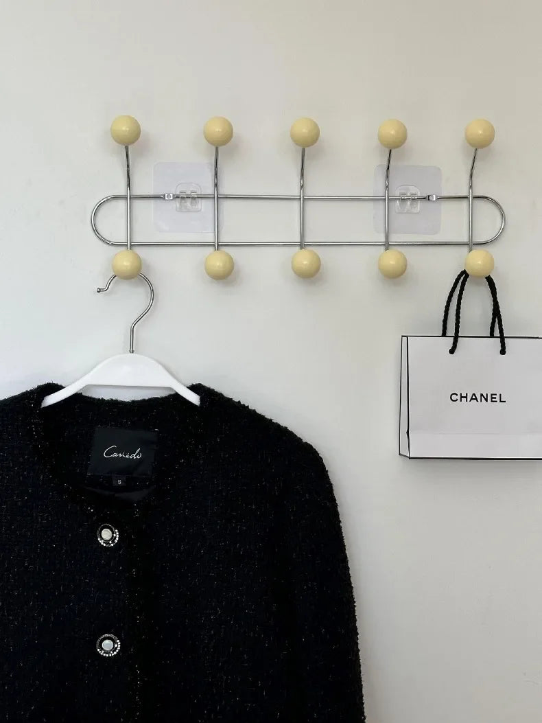 Entrance Hall Wall Coat Racks Portable Backpack Cap Scarf Clothes Organizer Hangers Bedroom Clothing Storage Hanger Rack Hooks