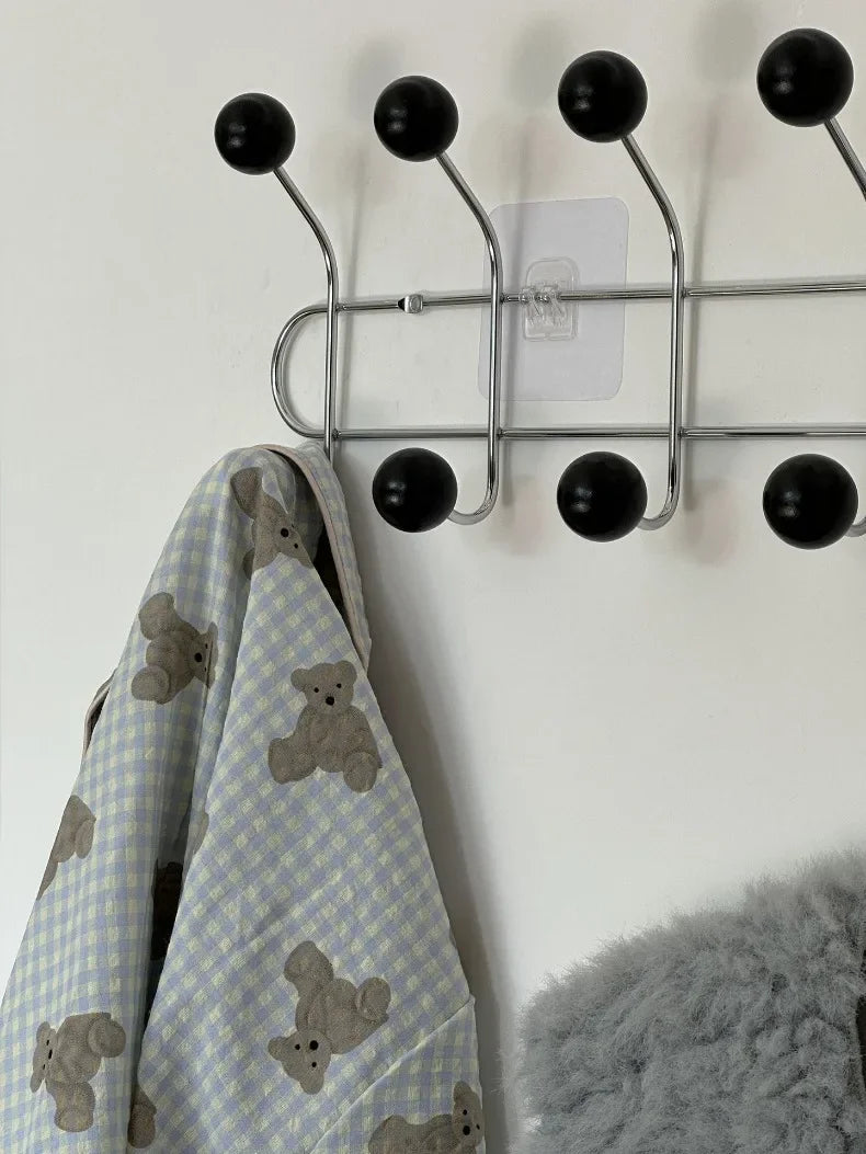 Entrance Hall Wall Coat Racks Portable Backpack Cap Scarf Clothes Organizer Hangers Bedroom Clothing Storage Hanger Rack Hooks
