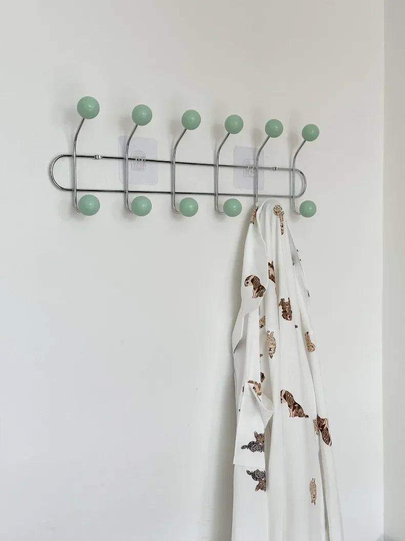 Entrance Hall Wall Coat Racks Portable Backpack Cap Scarf Clothes Organizer Hangers Bedroom Clothing Storage Hanger Rack Hooks