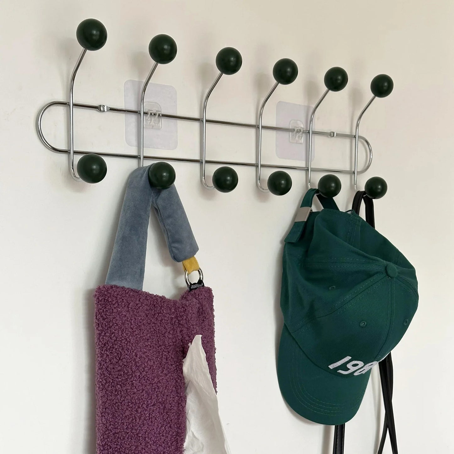Entrance Hall Wall Coat Racks Portable Backpack Cap Scarf Clothes Organizer Hangers Bedroom Clothing Storage Hanger Rack Hooks